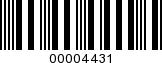 Barcode Image 00004431