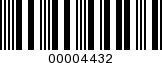 Barcode Image 00004432