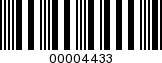 Barcode Image 00004433
