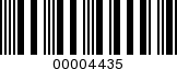 Barcode Image 00004435