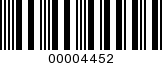 Barcode Image 00004452