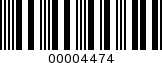 Barcode Image 00004474