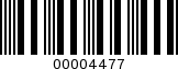 Barcode Image 00004477