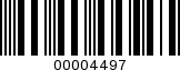 Barcode Image 00004497