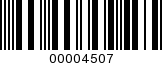 Barcode Image 00004507