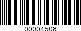 Barcode Image 00004508