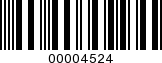 Barcode Image 00004524