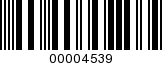 Barcode Image 00004539