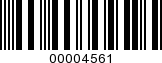 Barcode Image 00004561