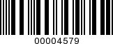 Barcode Image 00004579