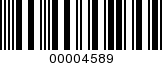 Barcode Image 00004589