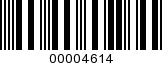 Barcode Image 00004614