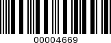 Barcode Image 00004669