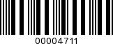 Barcode Image 00004711