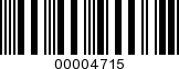 Barcode Image 00004715