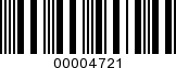 Barcode Image 00004721