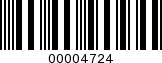 Barcode Image 00004724