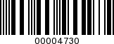Barcode Image 00004730