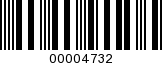 Barcode Image 00004732