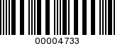 Barcode Image 00004733