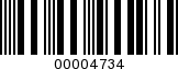 Barcode Image 00004734