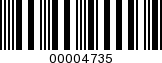 Barcode Image 00004735