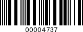 Barcode Image 00004737
