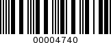 Barcode Image 00004740