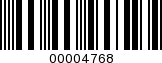 Barcode Image 00004768