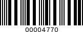 Barcode Image 00004770