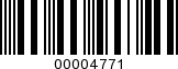 Barcode Image 00004771