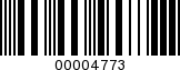 Barcode Image 00004773
