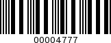 Barcode Image 00004777