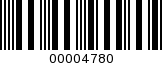 Barcode Image 00004780