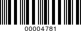 Barcode Image 00004781