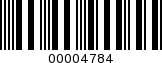 Barcode Image 00004784
