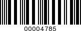Barcode Image 00004785