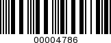 Barcode Image 00004786