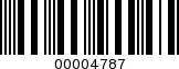 Barcode Image 00004787