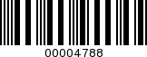 Barcode Image 00004788