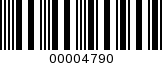 Barcode Image 00004790