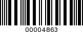 Barcode Image 00004863