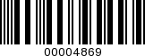 Barcode Image 00004869