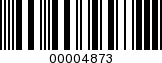 Barcode Image 00004873