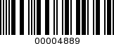Barcode Image 00004889