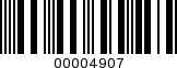 Barcode Image 00004907