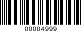 Barcode Image 00004999