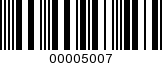 Barcode Image 00005007
