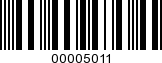 Barcode Image 00005011