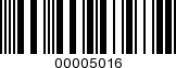 Barcode Image 00005016